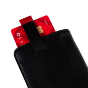 Billetera Compact con Clip (Negra-Roja) — Con Grabado de Iniciales