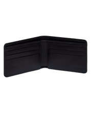 Billetera Tradicional de Cuero (Carbono-Negra)  Con Grabado de Iniciales