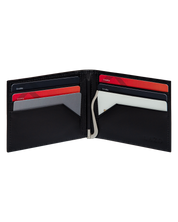Billetera Tradicional Clip negra y carbono personalizable con iniciales