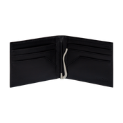 Billetera Tradicional Clip (Carbono-Negra) — Con Grabado de Iniciales