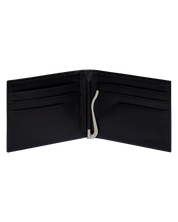Billetera Tradicional Clip negra y carbono personalizable con iniciales