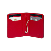 Billetera Compact con Clip (Negra-Roja) — Con Grabado de Iniciales