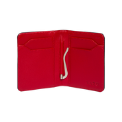 Billetera Compact con Clip (Negra-Roja) — Con Grabado de Iniciales