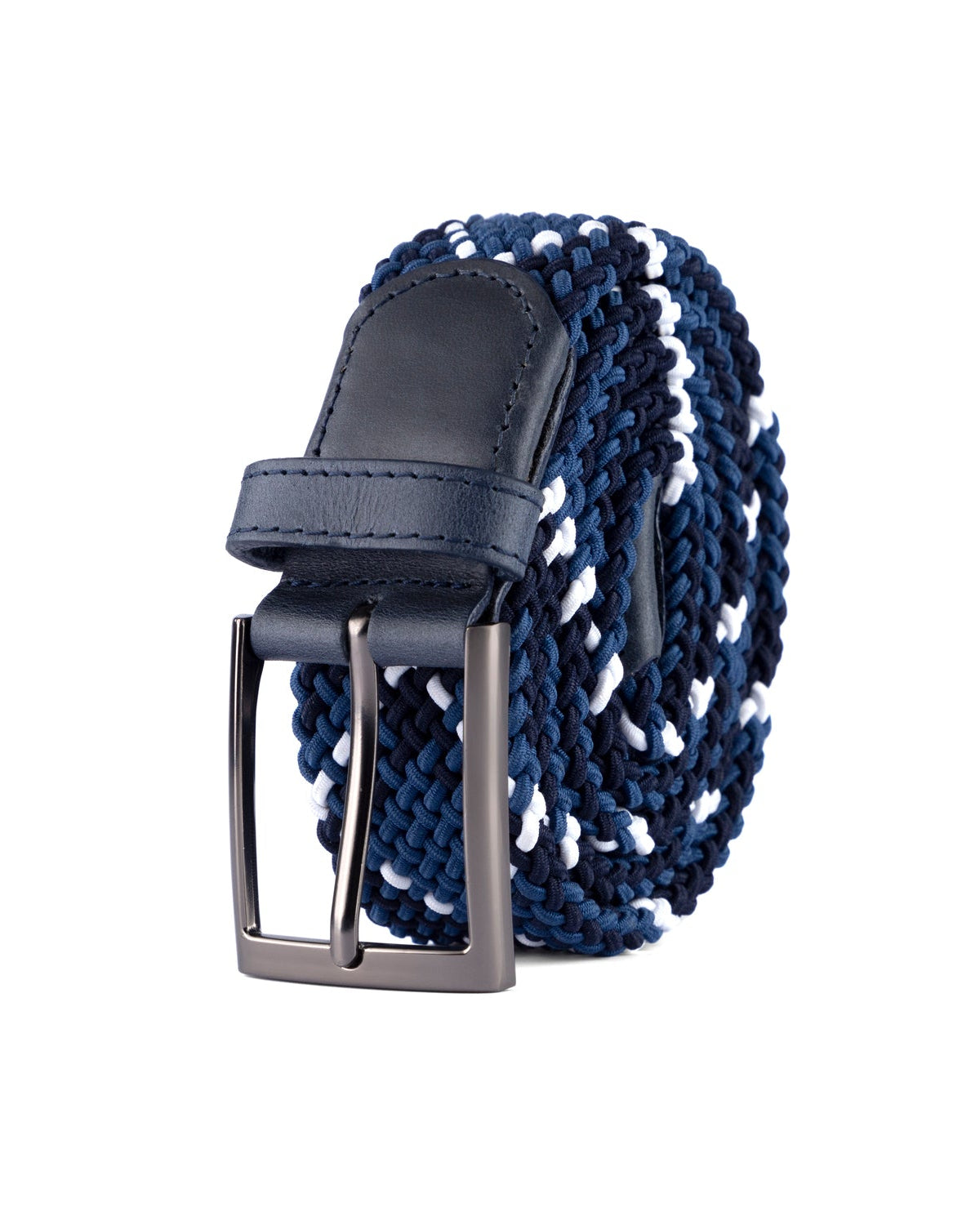 Cinturon trenzado para hombre azul para hombre ideal para regalo, la oficina o un dia casual