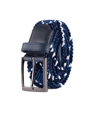 Cinturon trenzado para hombre azul para hombre ideal para regalo, la oficina o un dia casual