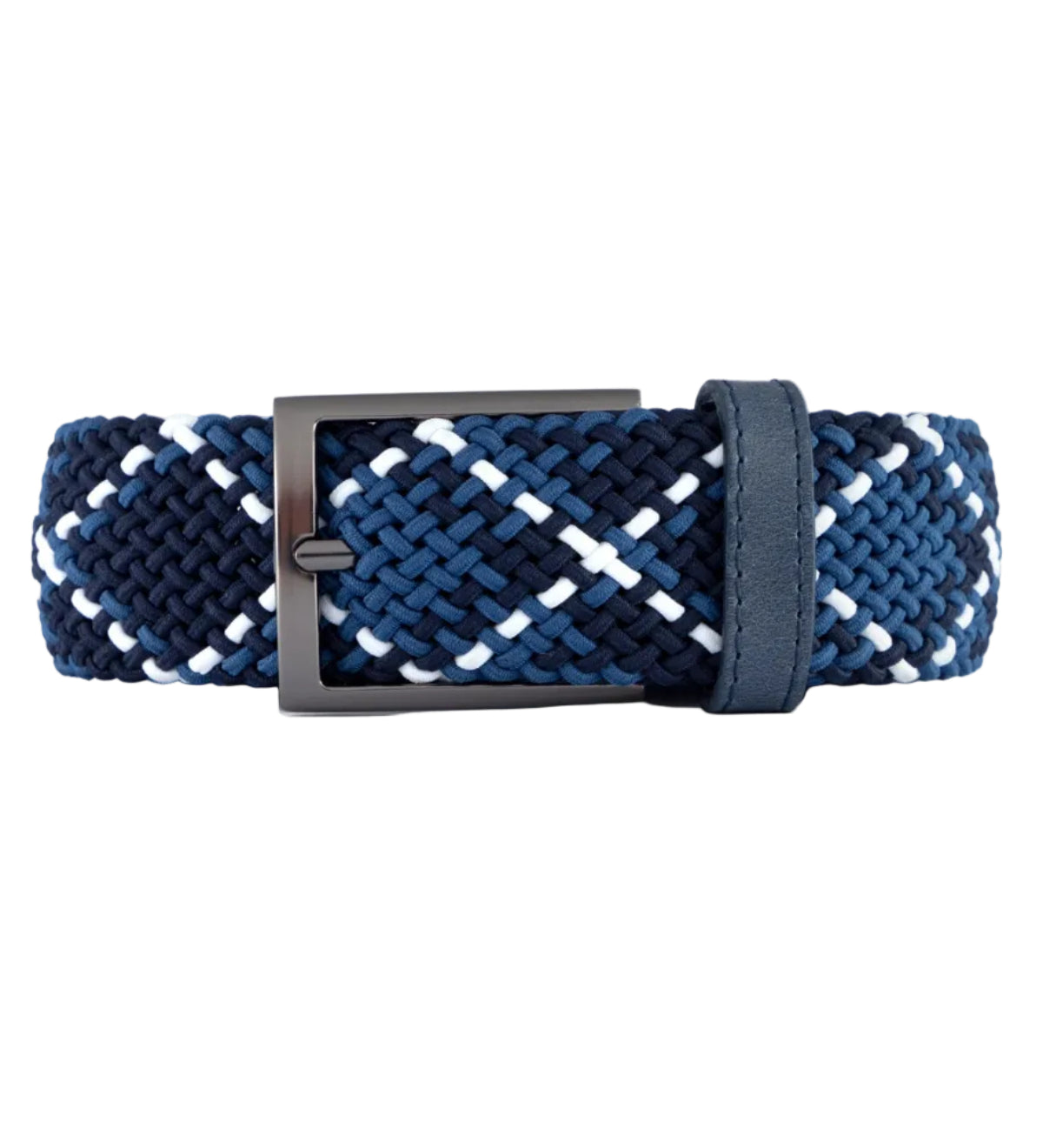 Cinturon trenzado para hombre azul para hombre ideal para regalo, la oficina o un dia casual