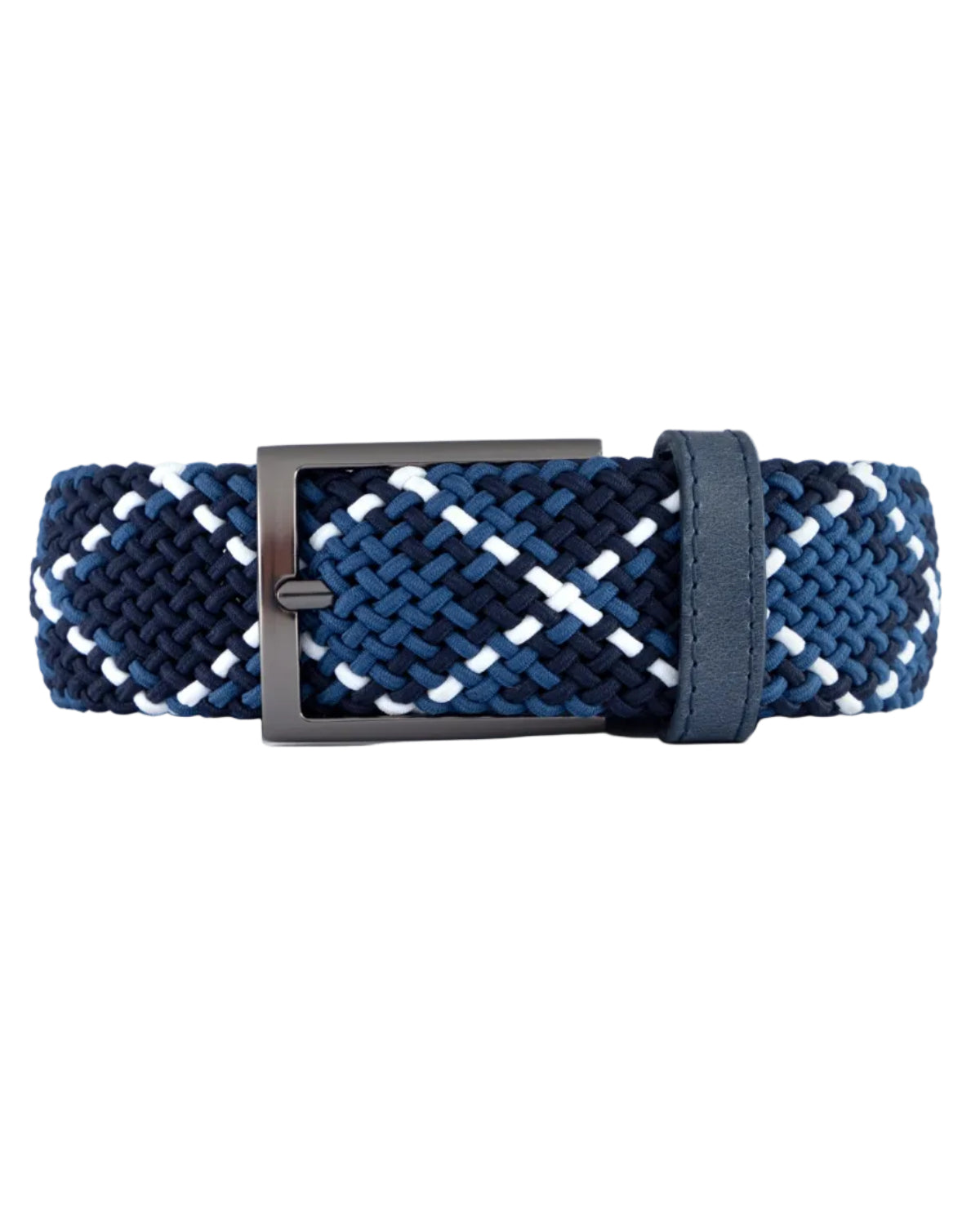 Cinturon trenzado para hombre azul para hombre ideal para regalo, la oficina o un dia casual