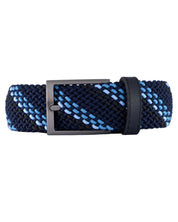 Cinturon trenzado para hombre azul para hombre ideal para regalo, la oficina o un dia casual