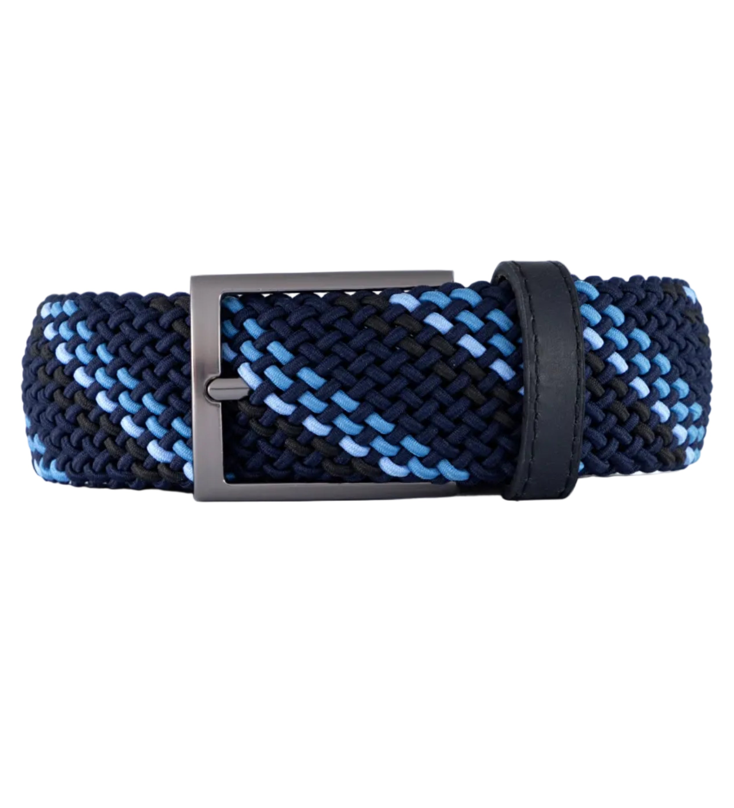 Cinturon trenzado para hombre azul para hombre ideal para regalo, la oficina o un dia casual