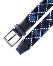 Cinturon trenzado para hombre azul para hombre ideal para regalo, la oficina o un dia casual