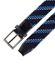 Cinturon trenzado para hombre azul para hombre ideal para regalo, la oficina o un dia casual