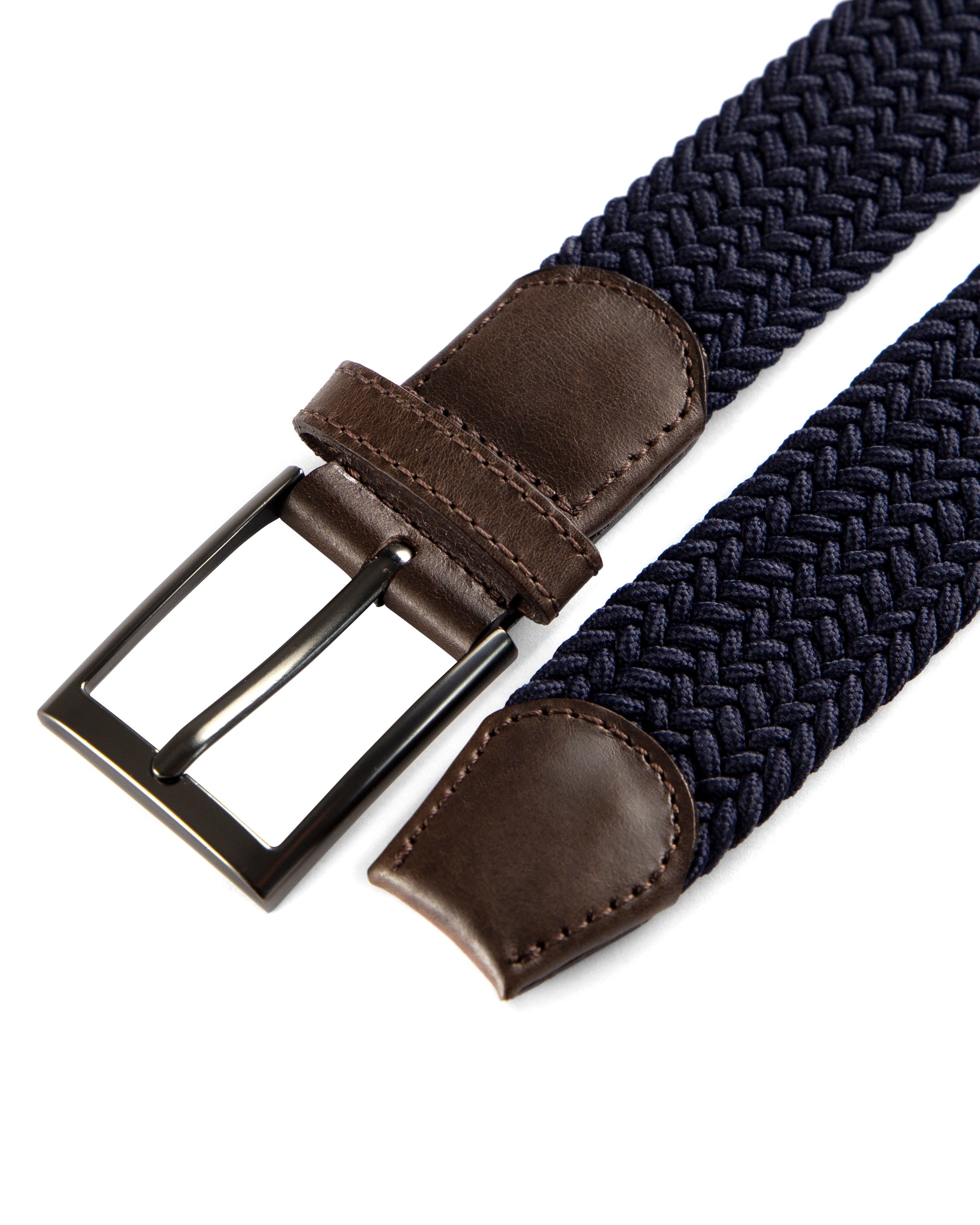 Cinturon trenzado azul para hombre ideal para regalo, la oficina o un dia casual