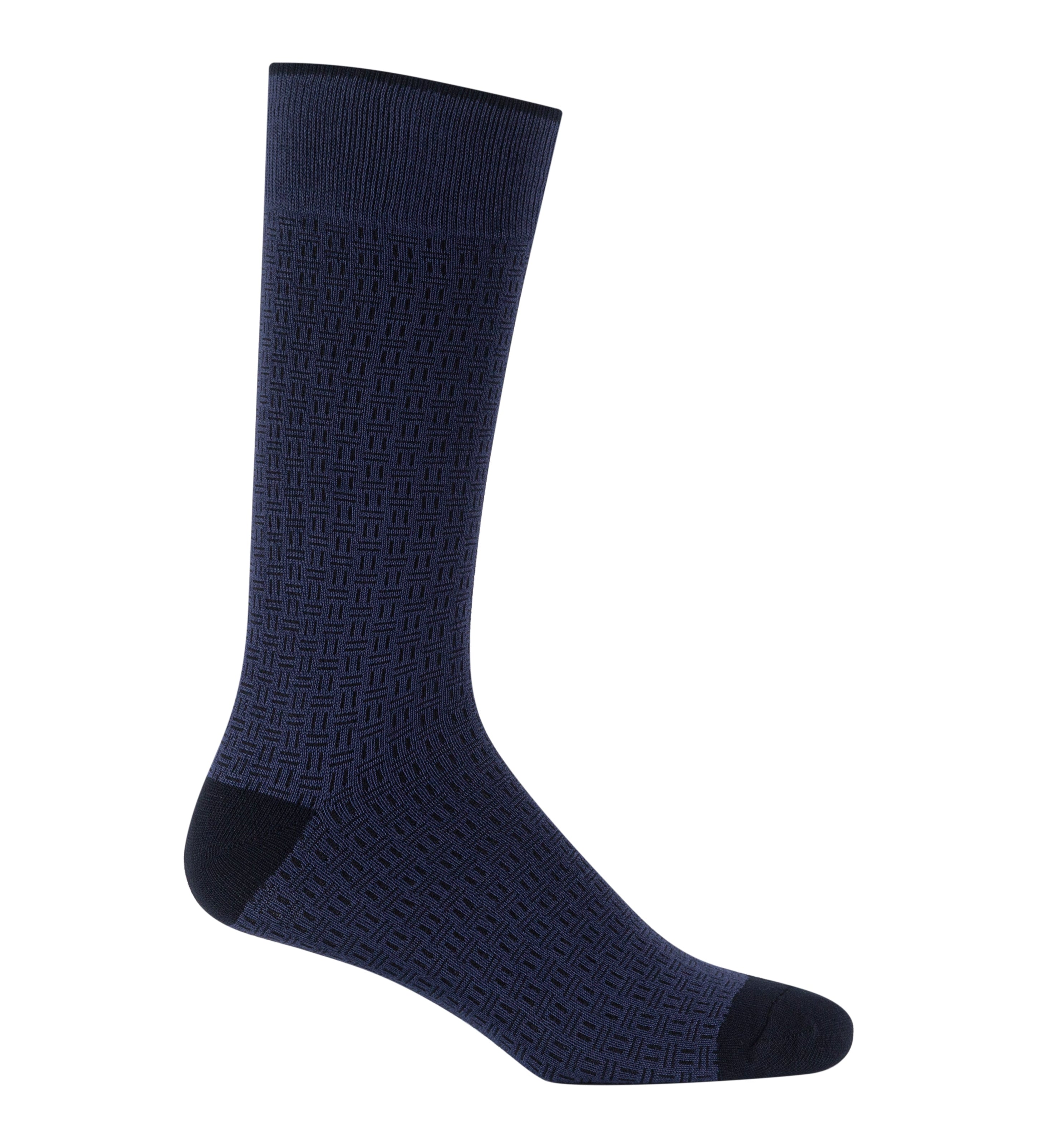 Medias azules con franjas 