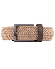 Cinturon trenzado color beige para hombre ideal para regalo, a oficina o un dia casual