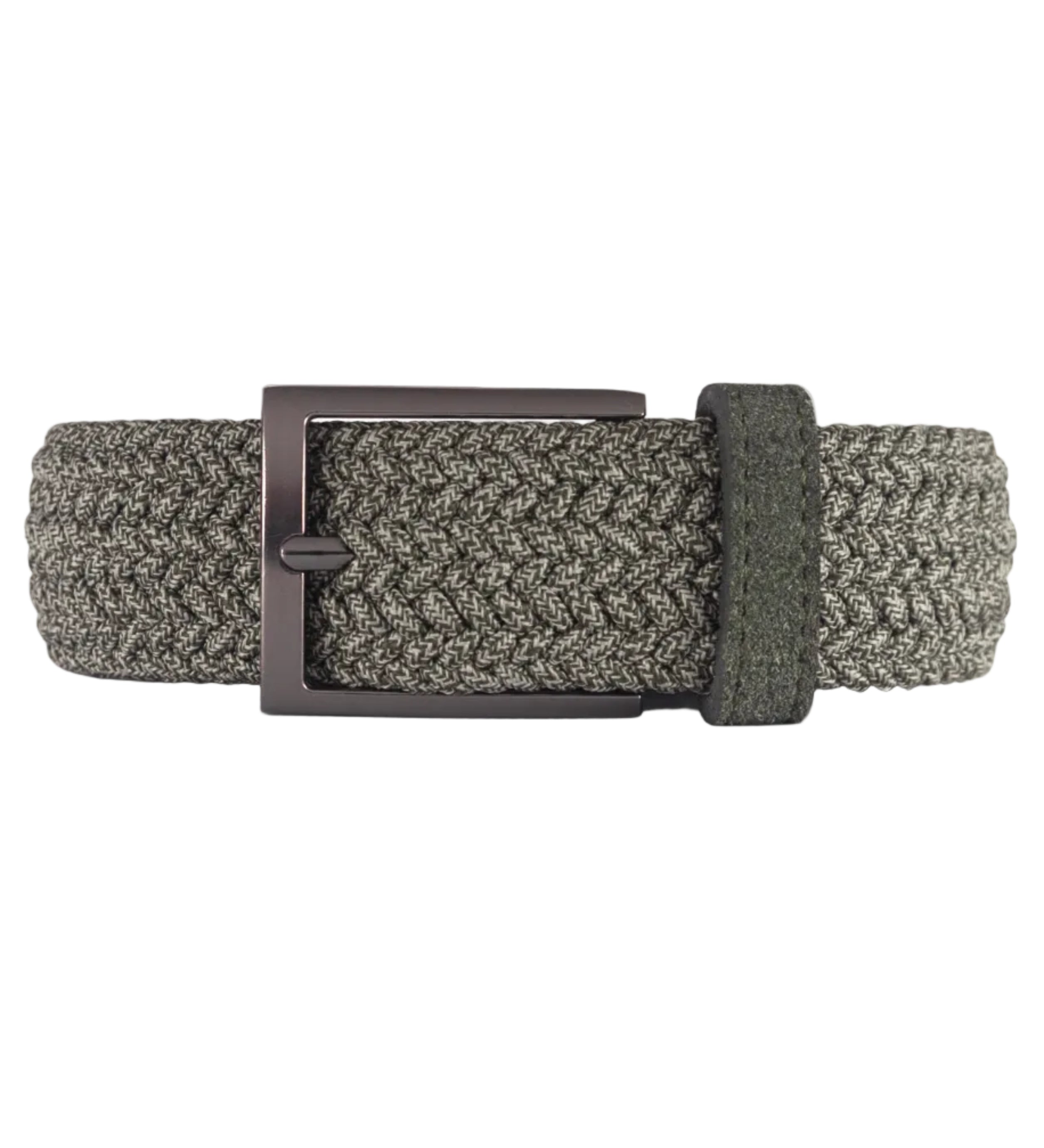 Cinturon trenzado verde para hombre ideal para regalo, la oficina o un día casual