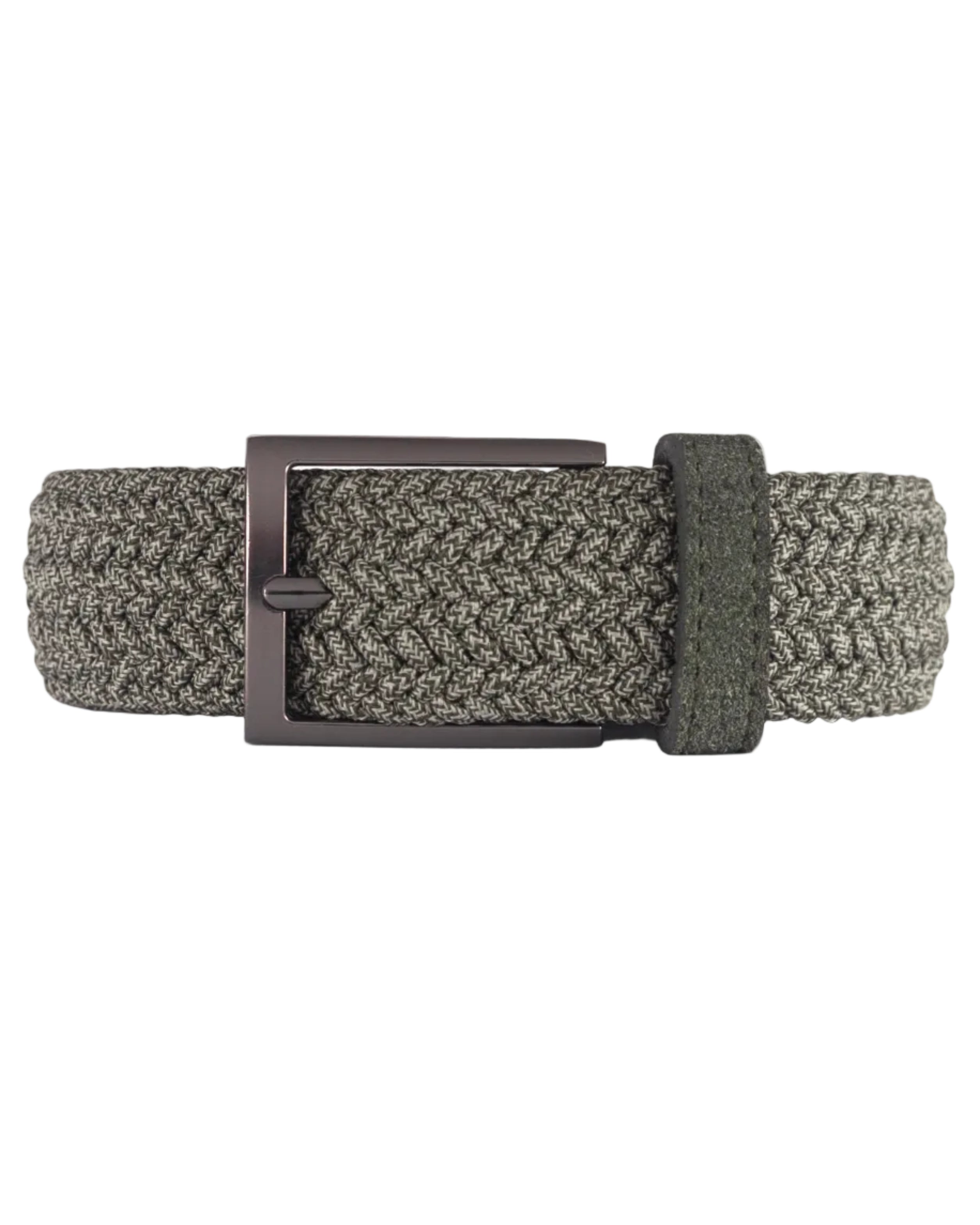 Cinturon trenzado verde para hombre ideal para regalo, la oficina o un día casual