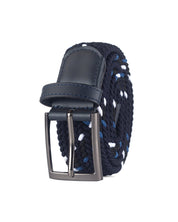 Cinturon trenzado para hombre color azul y cafe, ideal para dar un regalo, ir a la oficina o una salida casual