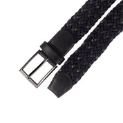 CINTURÓN LEATHER FUSION Azul/negro