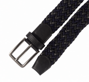 Cinturón leather fusion azul/negro