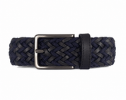 Cinturón leather fusion azul/negro