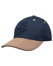 Gorra azul navy y beige para hombre