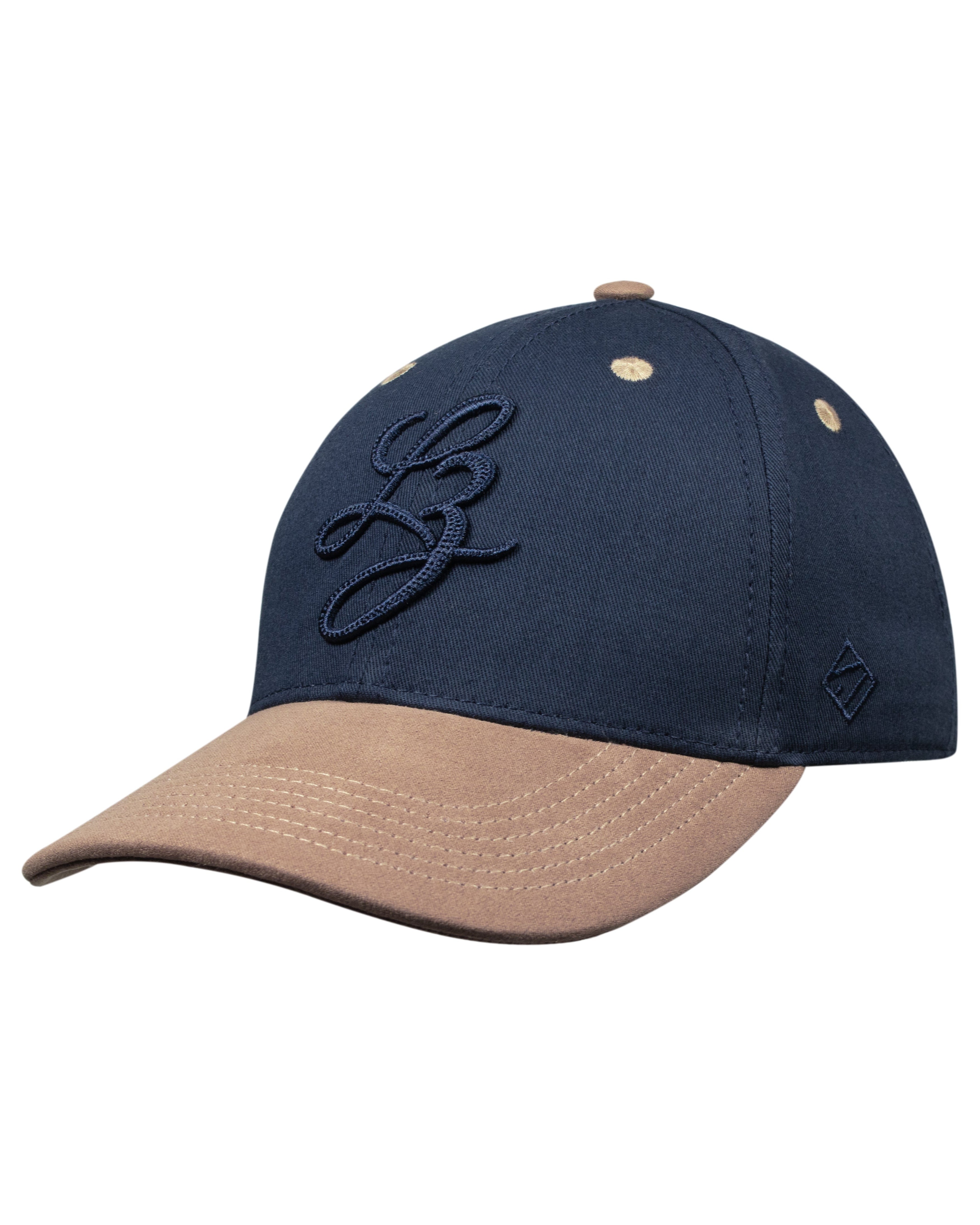 Gorra azul navy y beige para hombre