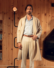 Cinturon de cuero cafe claro para hombre