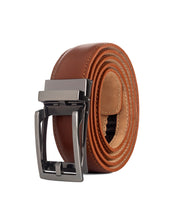Cinturon de cuero cafe claro para hombre