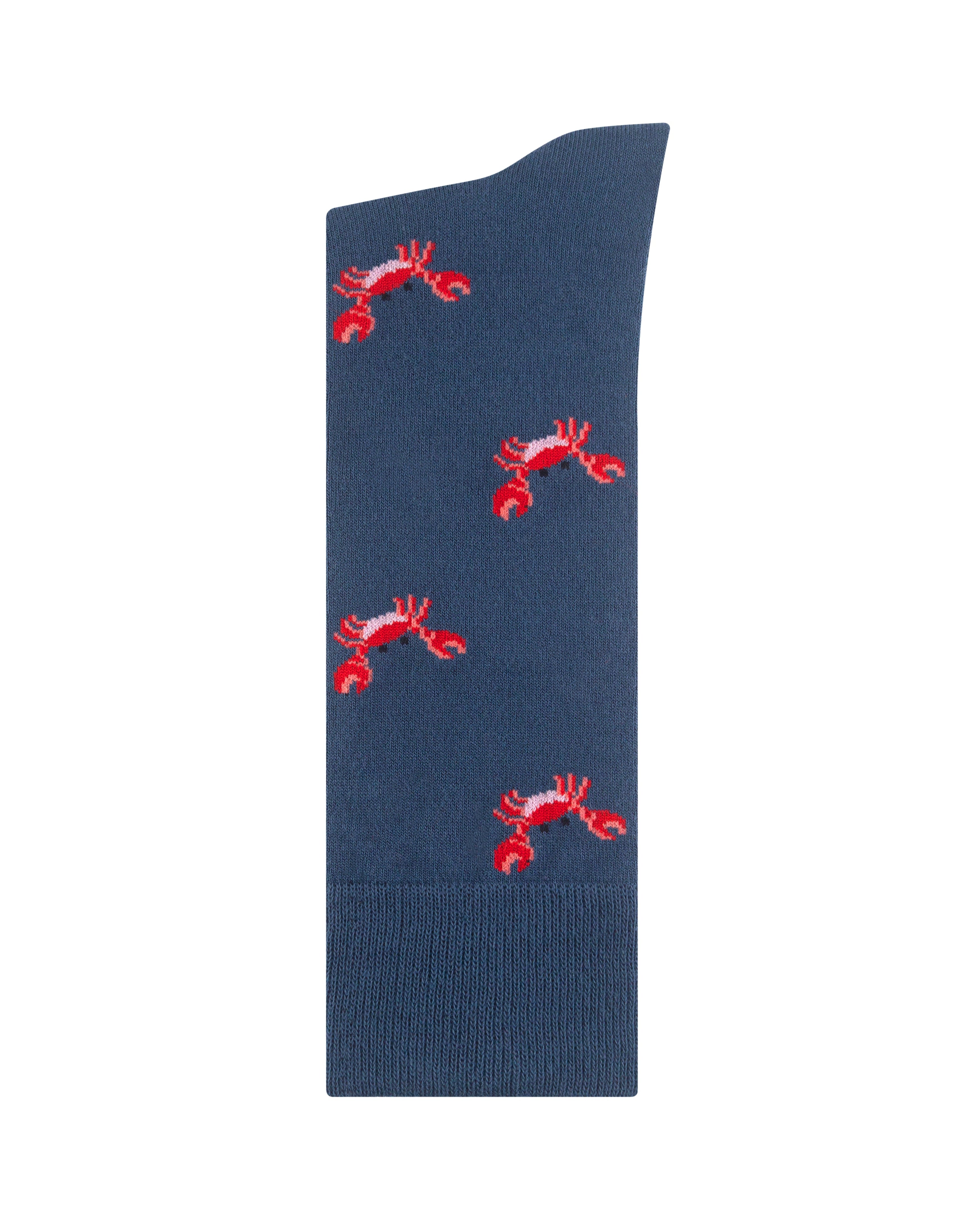 Medias azules con cangrejos para hombre