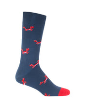 Medias azules con cangrejos para hombre