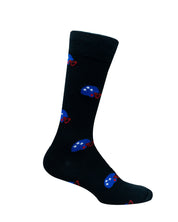 Medias Lazo Negras con Cascos de Futbol Americano