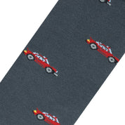 Medias Lazo Gris con Carros Rojos