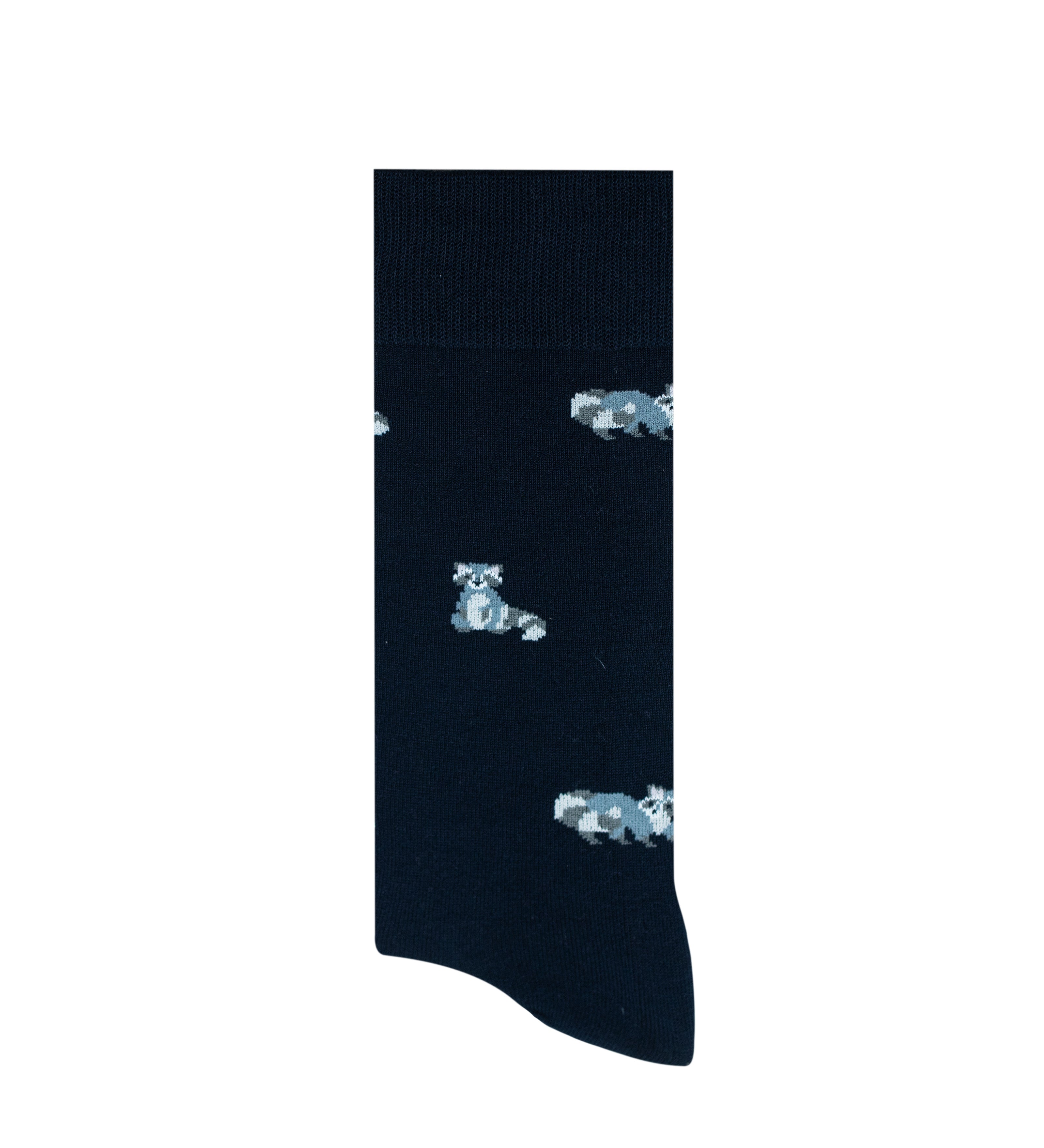 Medias Azul oscuro con mapaches