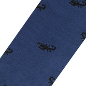 Medias Lazo Azul Medio con Escorpiones