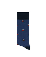 Medias Lazo Azules con Mariquitas