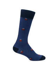 Medias Lazo Azules con Mariquitas