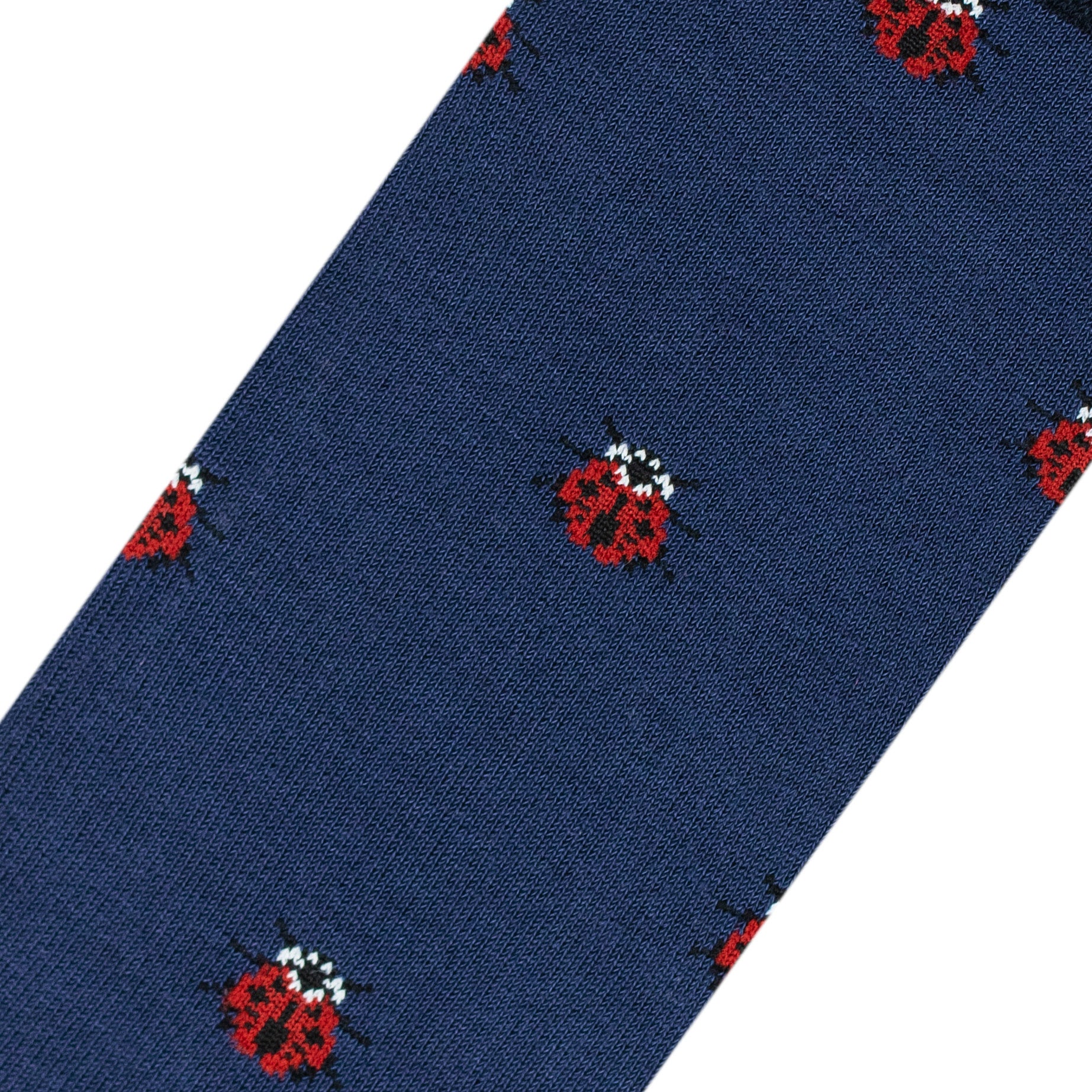 Medias Lazo Azules con Mariquitas