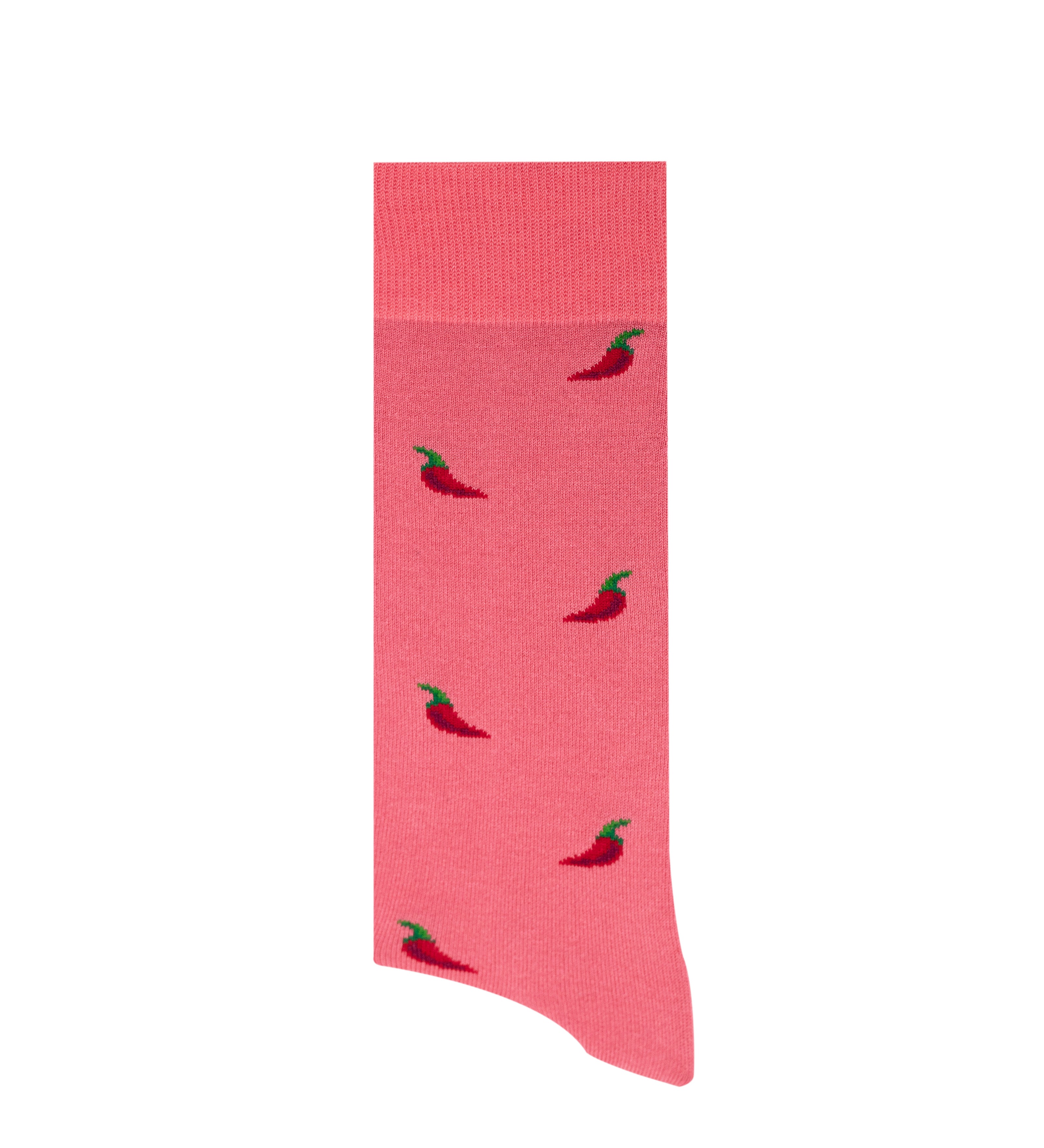 Medias rosadas con chiles