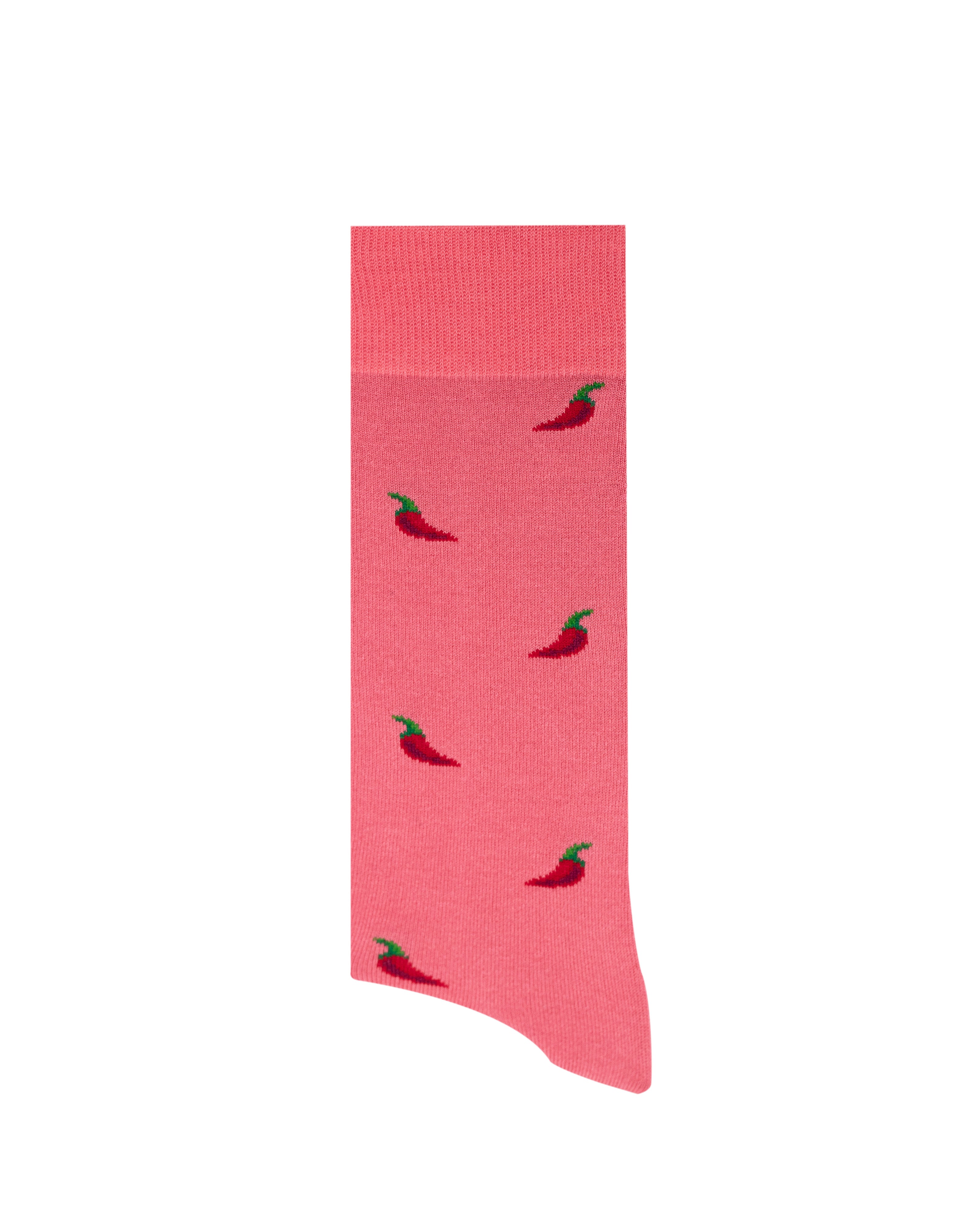 Medias Lazo Rosadas con Chiles
