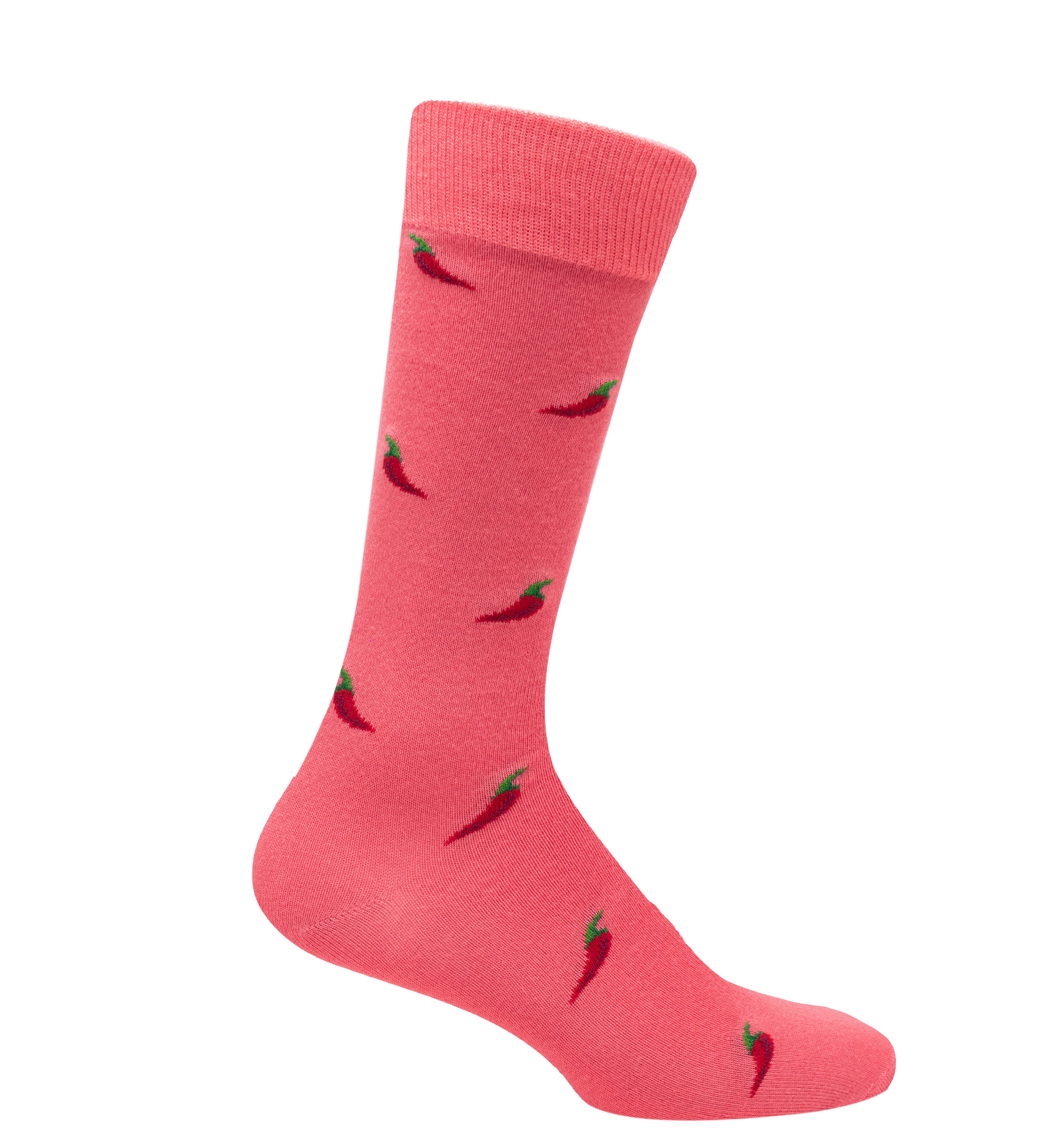 Medias rosadas con chiles