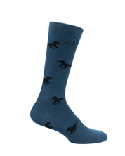 Medias LAZO Azules con Caballos Negros