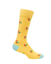 Medias Lazo Amarillas con Gallos