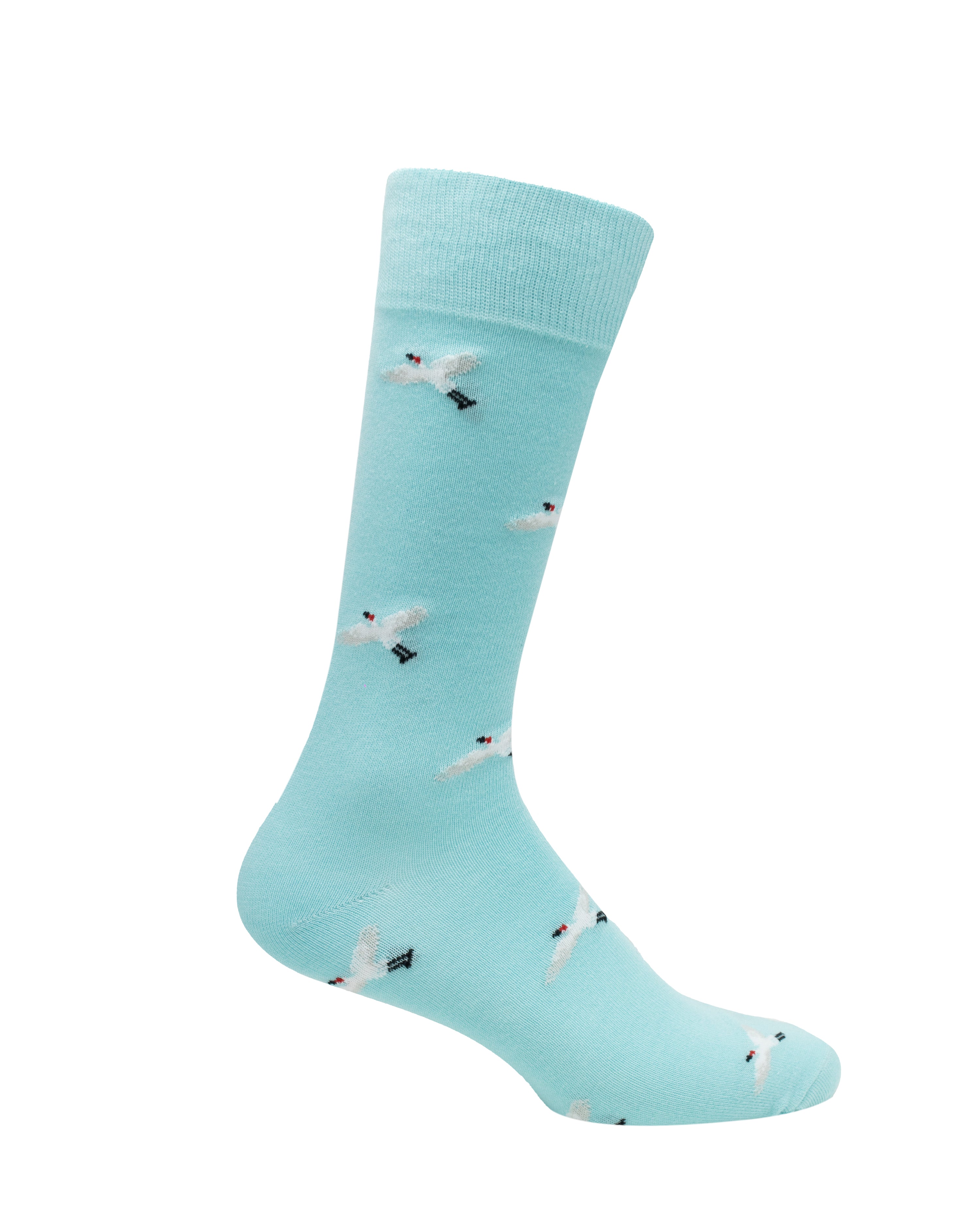 Medias Lazo Azules Claritas con Garzas