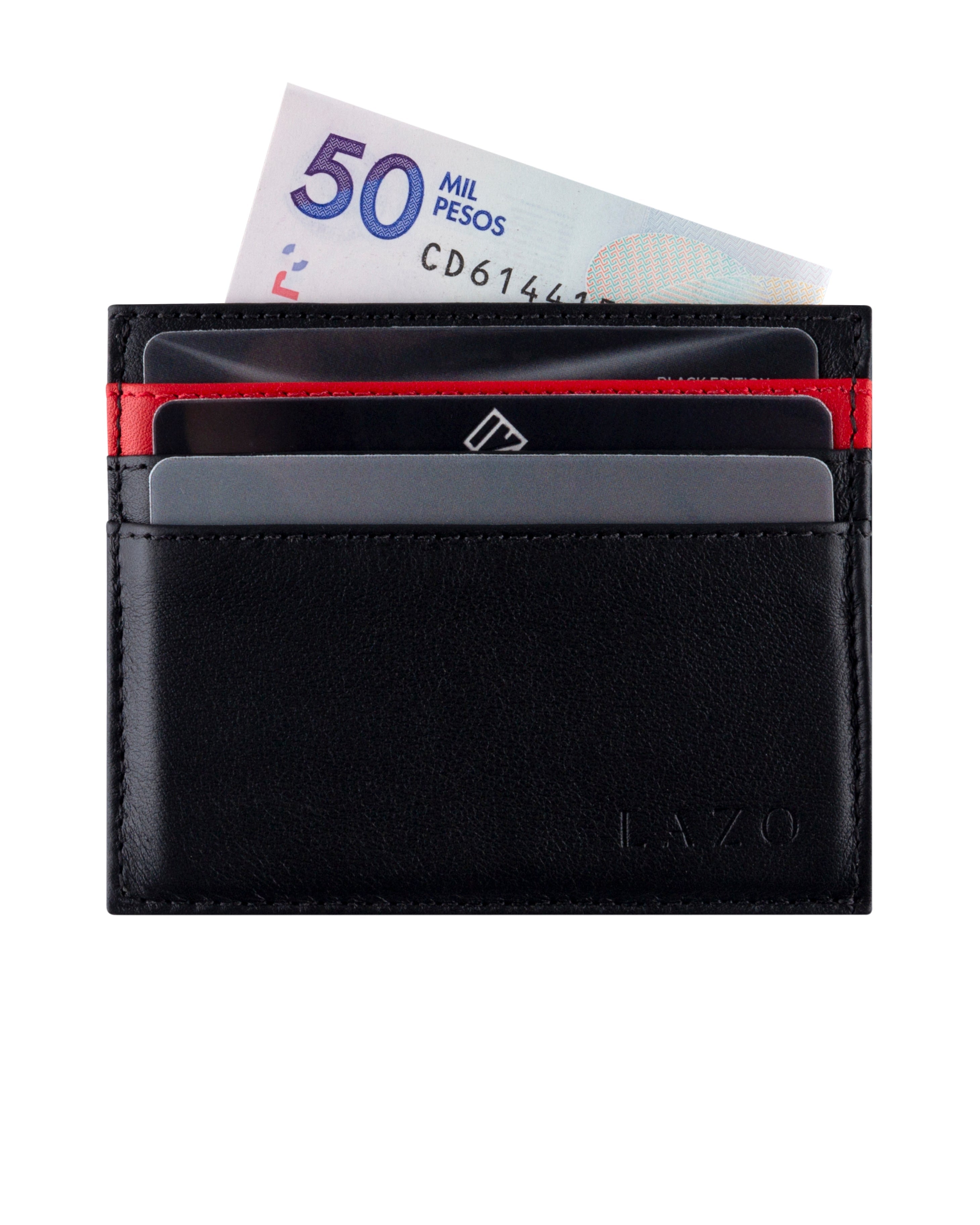 Tarjetero color carbono Lazo para hombre 