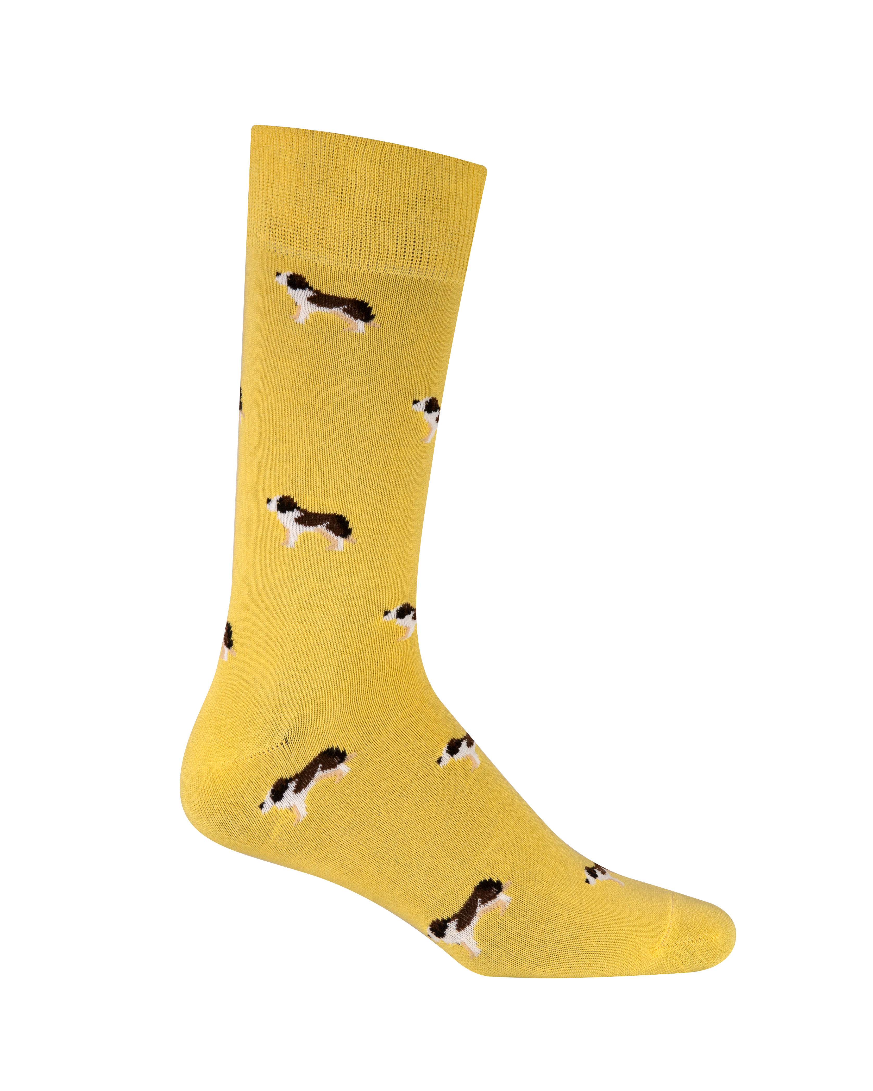 Calcetiones Medias amarillo perros 