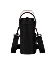 Porta termo negro para hombre con bolsillo para llevar billetera, llaves o lo que necesites