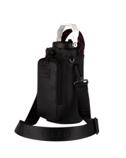 Porta termo negro para hombre con bolsillo para llevar billetera, llaves o lo que necesites