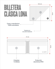 Billetera Tradicional de Cuero (Carbono-Negra) — Con Grabado de Iniciales
