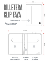 Billetera Compact con Clip (Negra-Roja) — Con Grabado de Iniciales