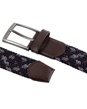 Cinturon trenzado para hombre azul cafe y baige para hombre ideal para regalo, la oficina o el fin de semana.